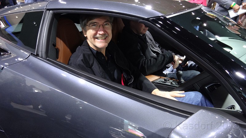 2014 Autoshow Shuffle 5K 262.JPG - After the race we went to the 2014 International Auto Show in Cobo Hall in Detroit. - The new Corvette Sting Ray.